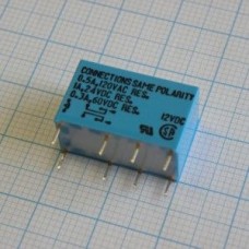 RY-12W-K, Signal Relay 12VDC 1A DPDT (20.2mm 9.8mm 12.5mm) THT