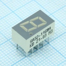 SA32-11GWA, 1 разрядный индикатор 8мм/зеленый/568нм/3.6-7.1мкд/ОА