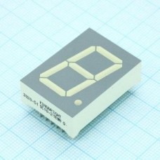 SC10-21EWA, 1 разрядный индикатор 25,4мм/красный/625нм/4.7-16мкд/ОК