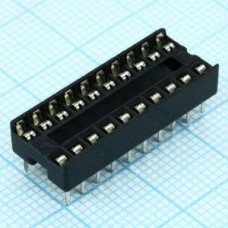 SCS-20 (2.54mm), DIP-панель под микросхему 20 контактов шаг 2.54мм