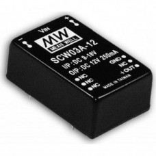 SCW03B-05, DC-DC 1-OUT 5V 0.6A 3W 8-Pin