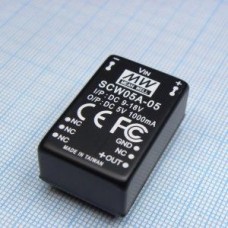 SCW05A-05, DC/DC-Conv 9-18V:+5V 1000mA 5W