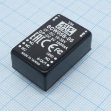 SCW05B-05, DC/DC-Conv 18-36V:+5V 1000mA 5W