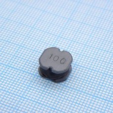 SRN1060-100M, SMD индуктивность проволочная, на ферритовом сердечнике, полуэкранированная 10uH 20% 100KHz 25Q-Factor Ferrite 5.4A 29mOhm