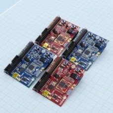 STM32W108C-KEXT, набор 4-х плат на основе семейства контроллеров с беспроводной связью STM32W (256K FLASH) для моделирования ячеистой сети