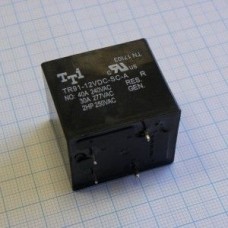 TR91-12VDC-SC-A, мощное 12VDC, 40A