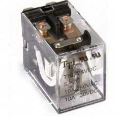 TRL-24VDC-S-2C-R, Реле силовое 24VDC, 10A, 2 переключения, объемный монтаж